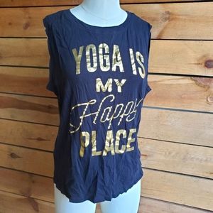 🎉 Yoga is my happy place graphic tee